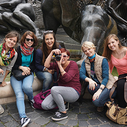 group of students together posing for a picture