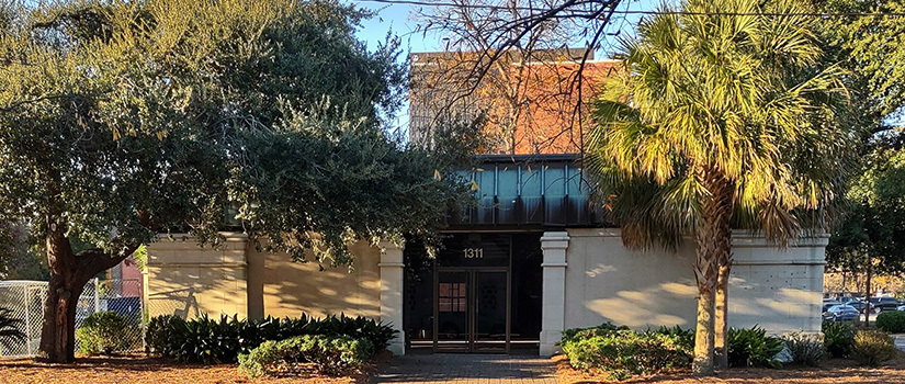 Front door view of 1311 Pendleton St.