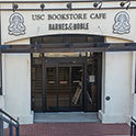 Bookstore entrance at the Russell House