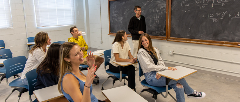 Various groups of students inside the Thomas Cooper Library