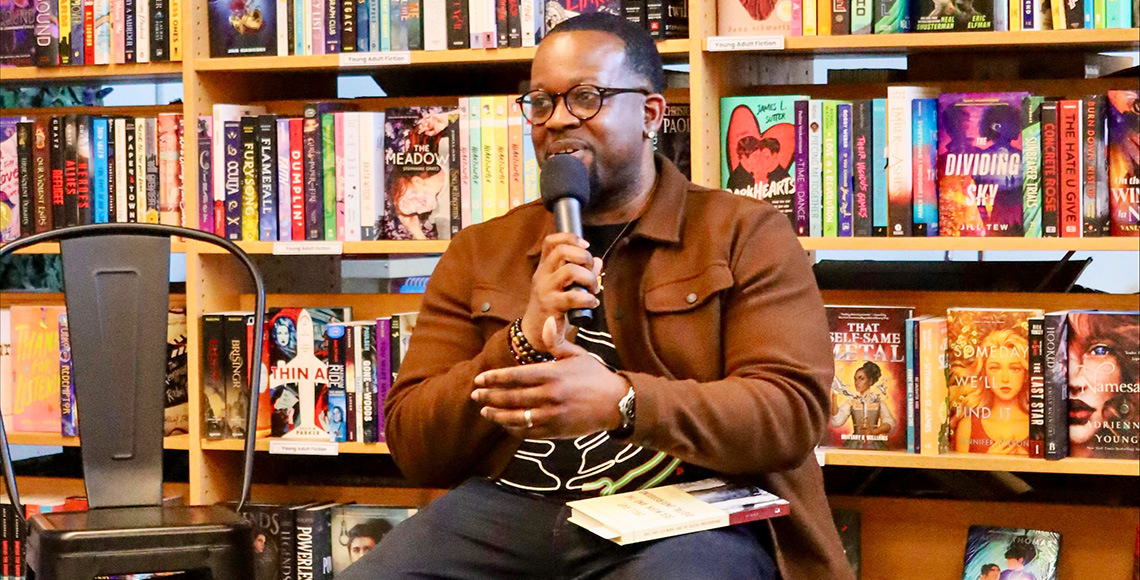Jabari Evans at book launch