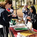 International student explains origins of native food dishes.