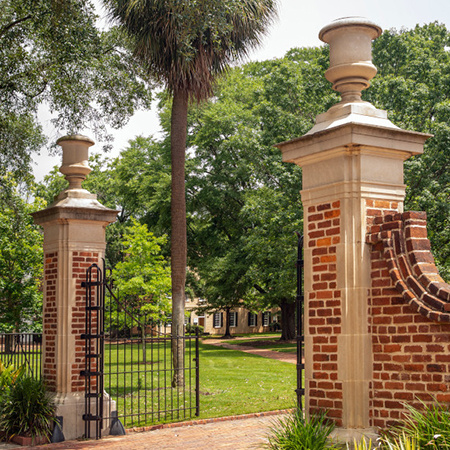 Entrance gate of the USC Horseshoe