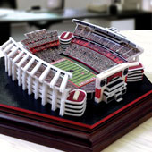Plastic-block replica of Williams-Brice Stadium
